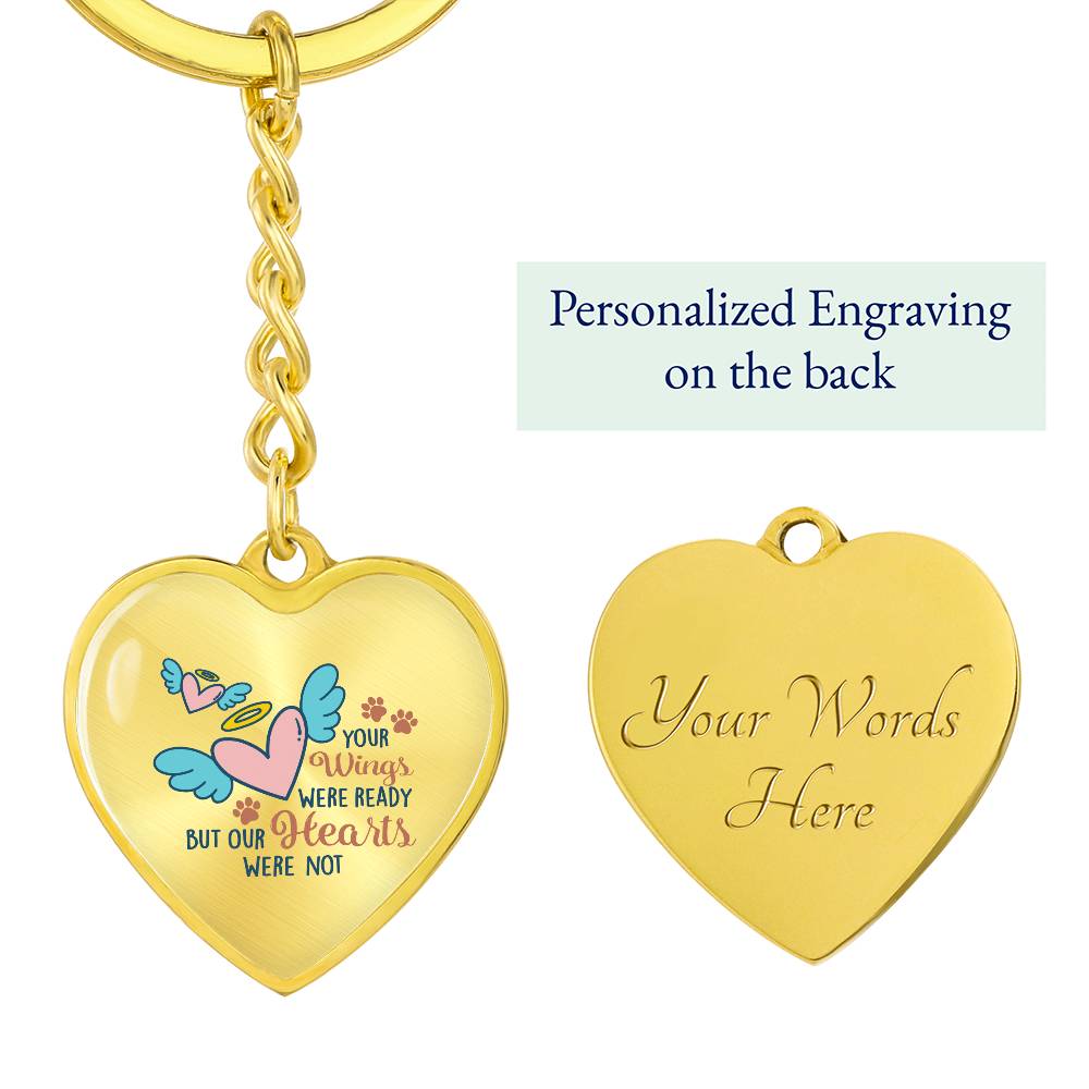 Your Wings Were Ready But Our Hearts Were Not | Pet Necklace