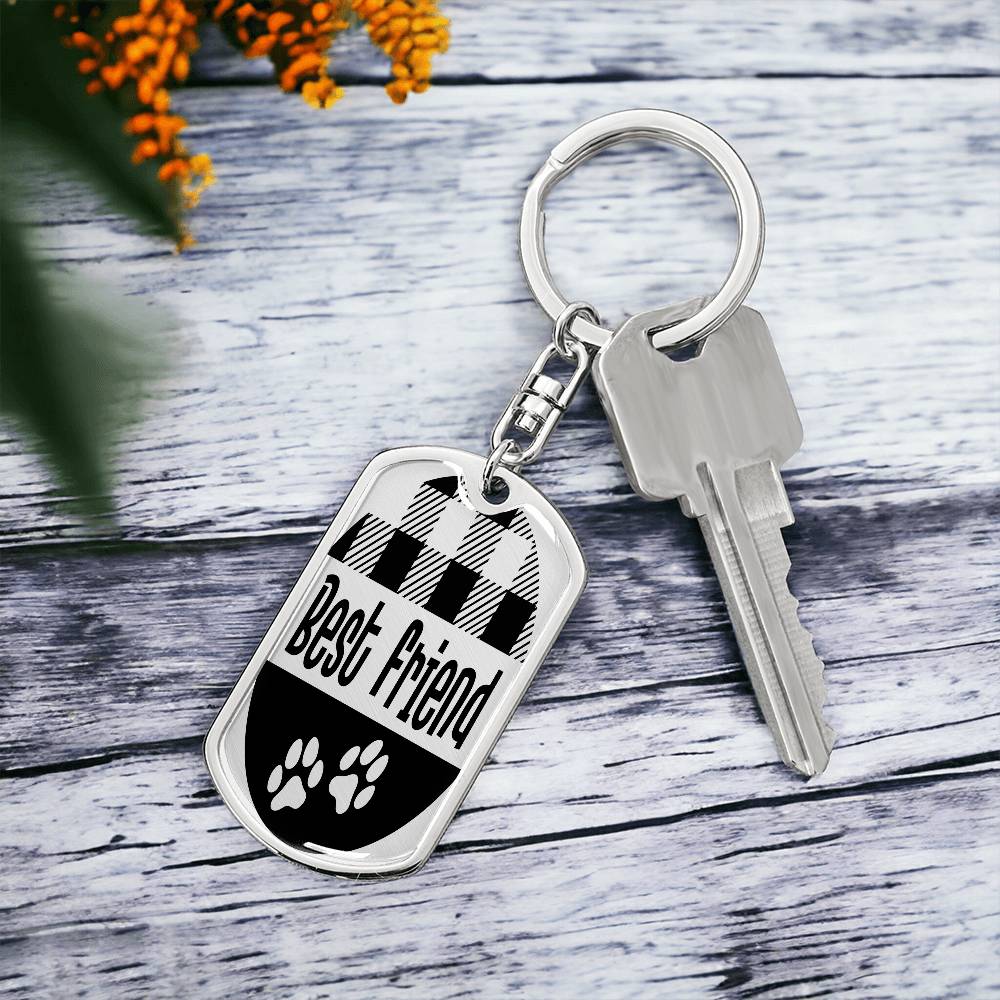 Pet Lover | Dog Tag Keychain