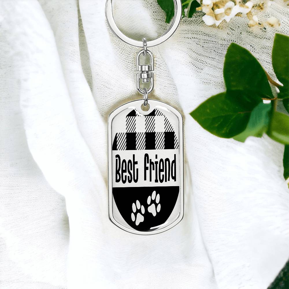 Pet Lover | Dog Tag Keychain