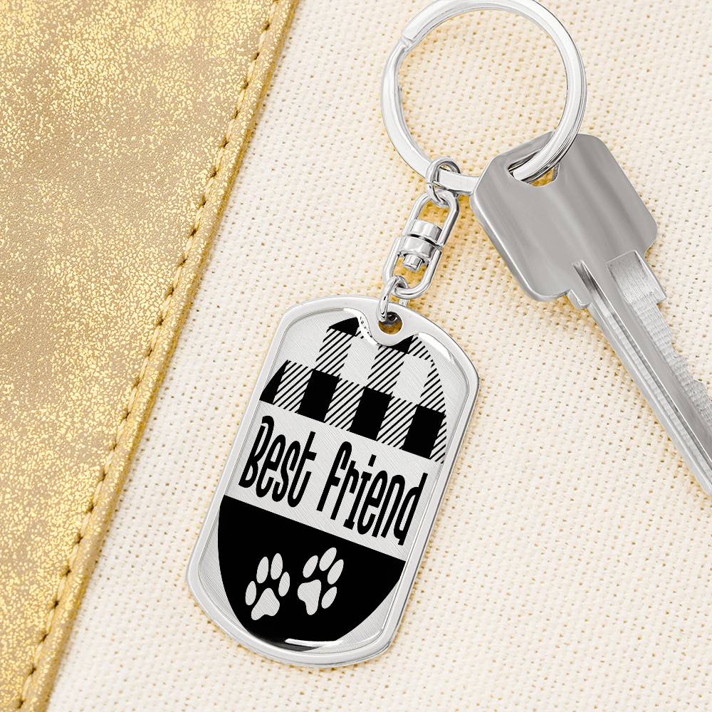 Pet Lover | Dog Tag Keychain