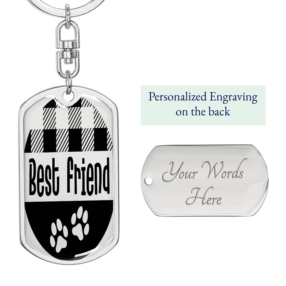 Pet Lover | Dog Tag Keychain