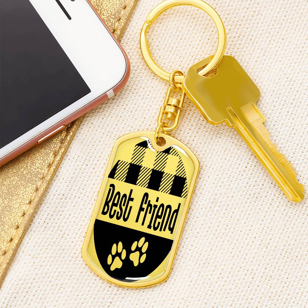 Pet Lover | Dog Tag Keychain