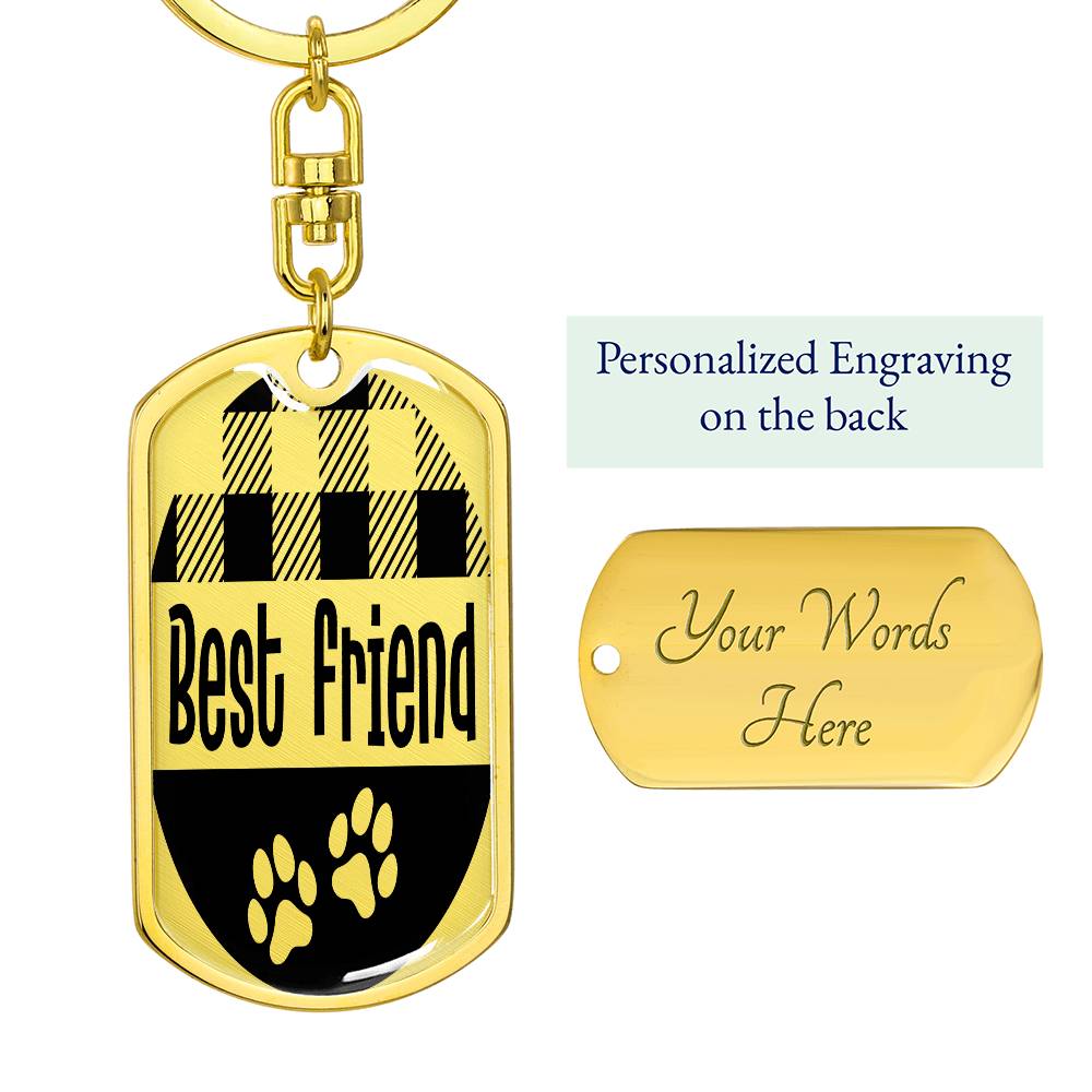 Pet Lover | Dog Tag Keychain