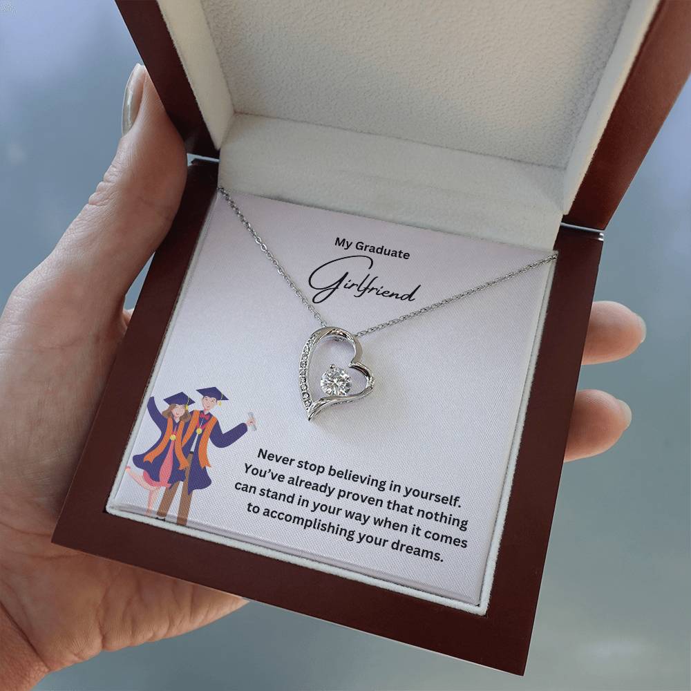 My Graduate Girlfriend | Never Stop Believing In Yourself | Pendant Necklace