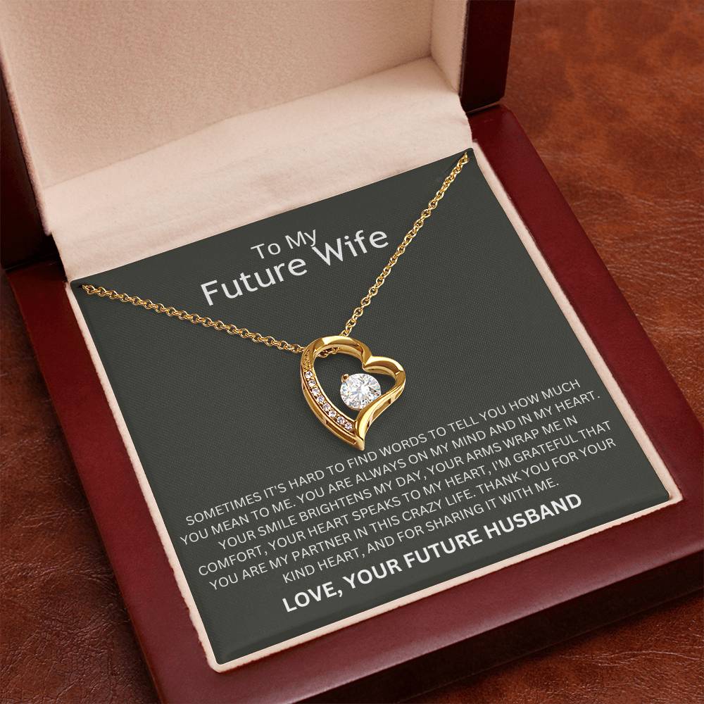 To My Future Wife | Thank You For Your Kind Heart | Pendant Necklace