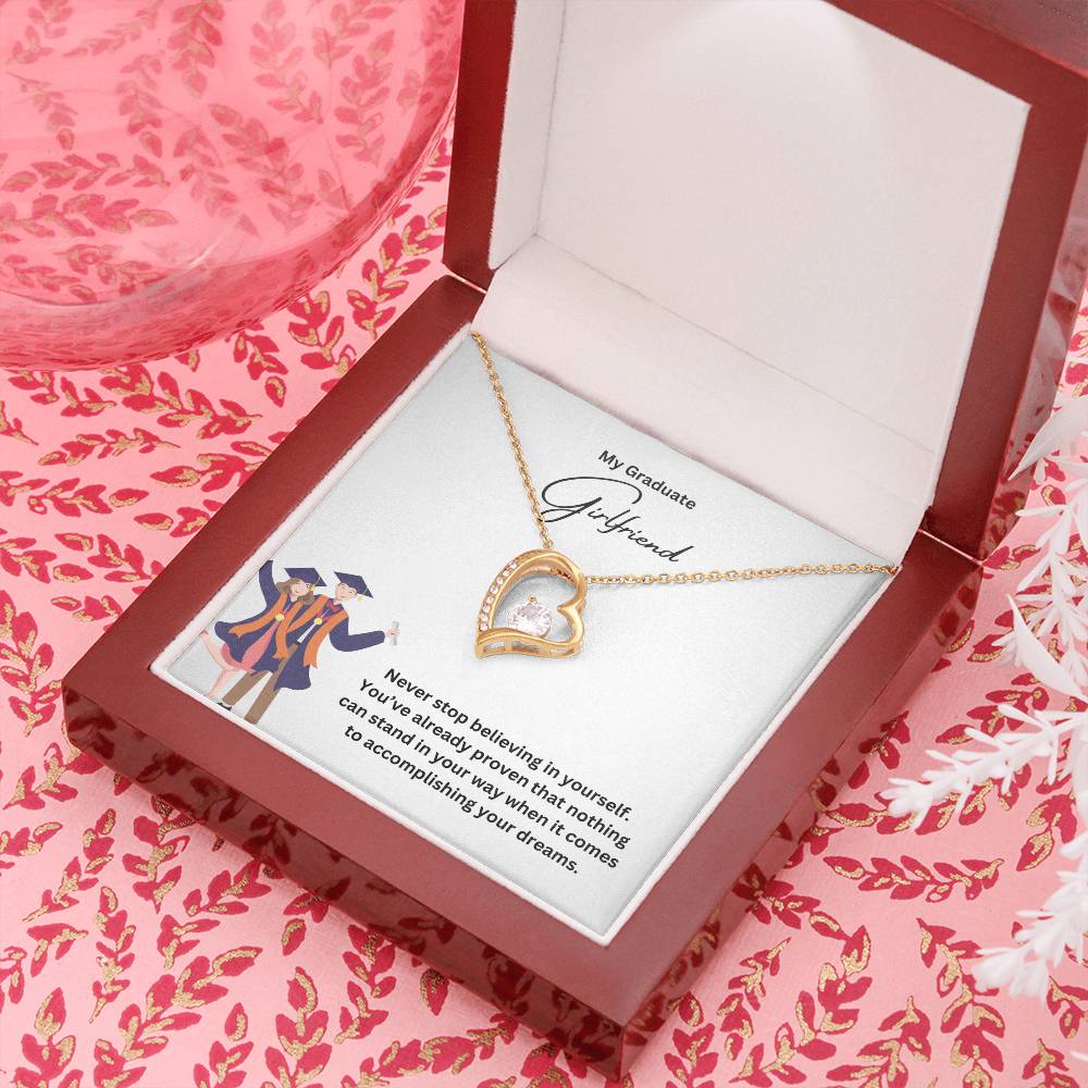 My Graduate Girlfriend | Never Stop Believing In Yourself | Pendant Necklace