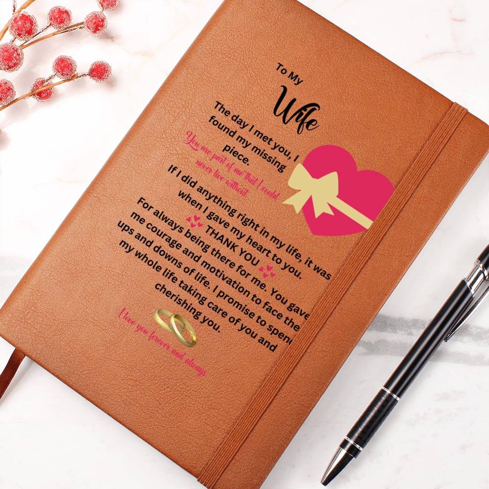 To My Wife | You Gave Me Courage | Journal Gift