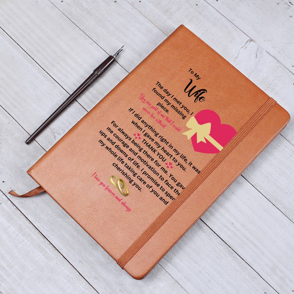 To My Wife | You Gave Me Courage | Journal Gift