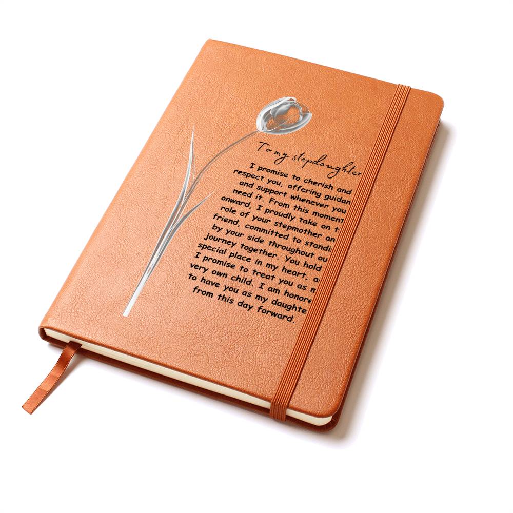 To My Stepdaughter | I Promise To Cherish You | Journal Gift