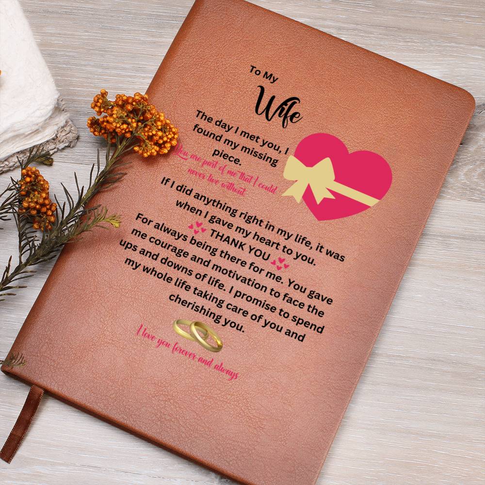 To My Wife | You Gave Me Courage | Journal Gift