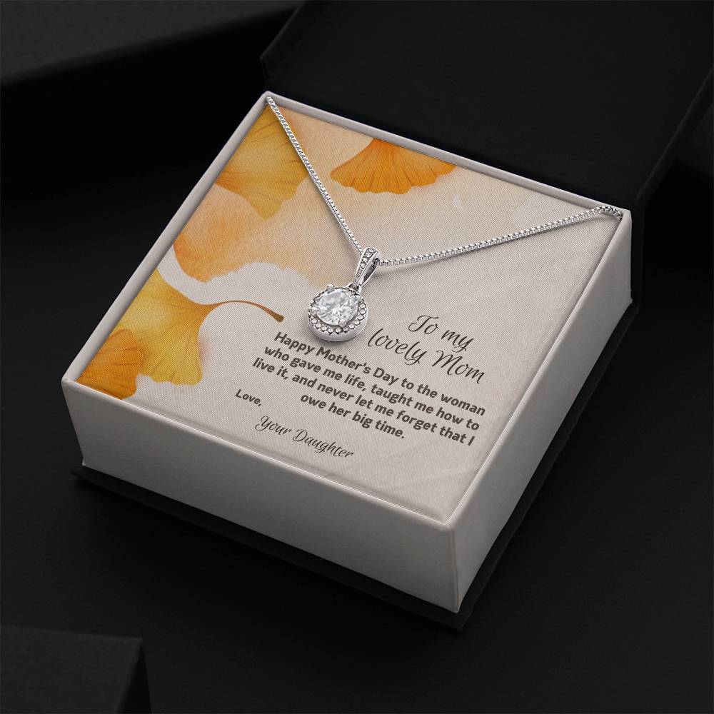 To My Lovely Mom | Happy Mother's Day | Jewelry Necklace Gift