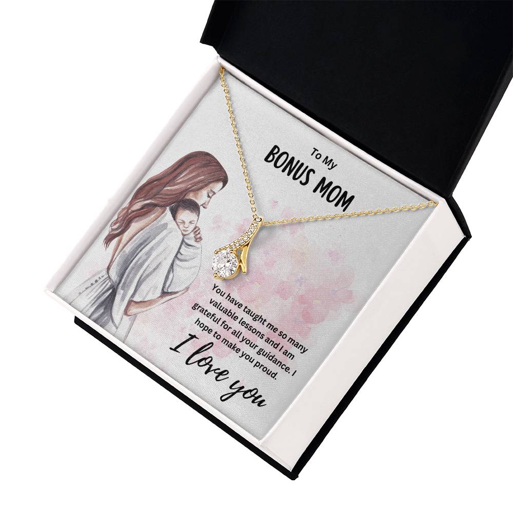 To My Bonus Mom | Happy Mother's Day | Jewelry Necklace