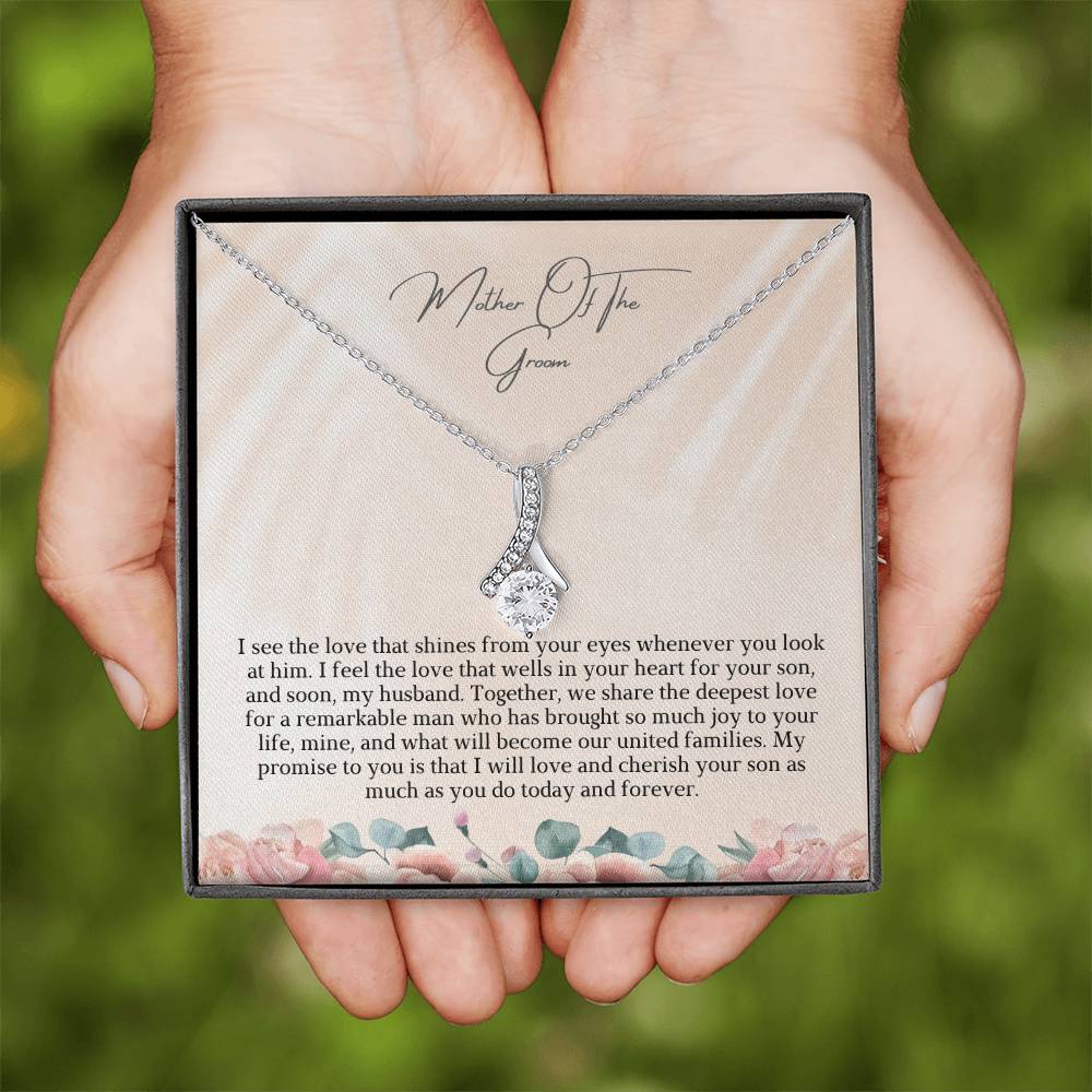 Mother Of The Groom | We Share The Deepest Love | Pendant Yellow Gold Necklace