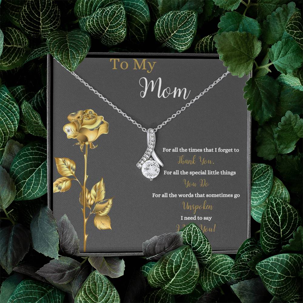 To My Mom | I Love You | Jewelry Necklace