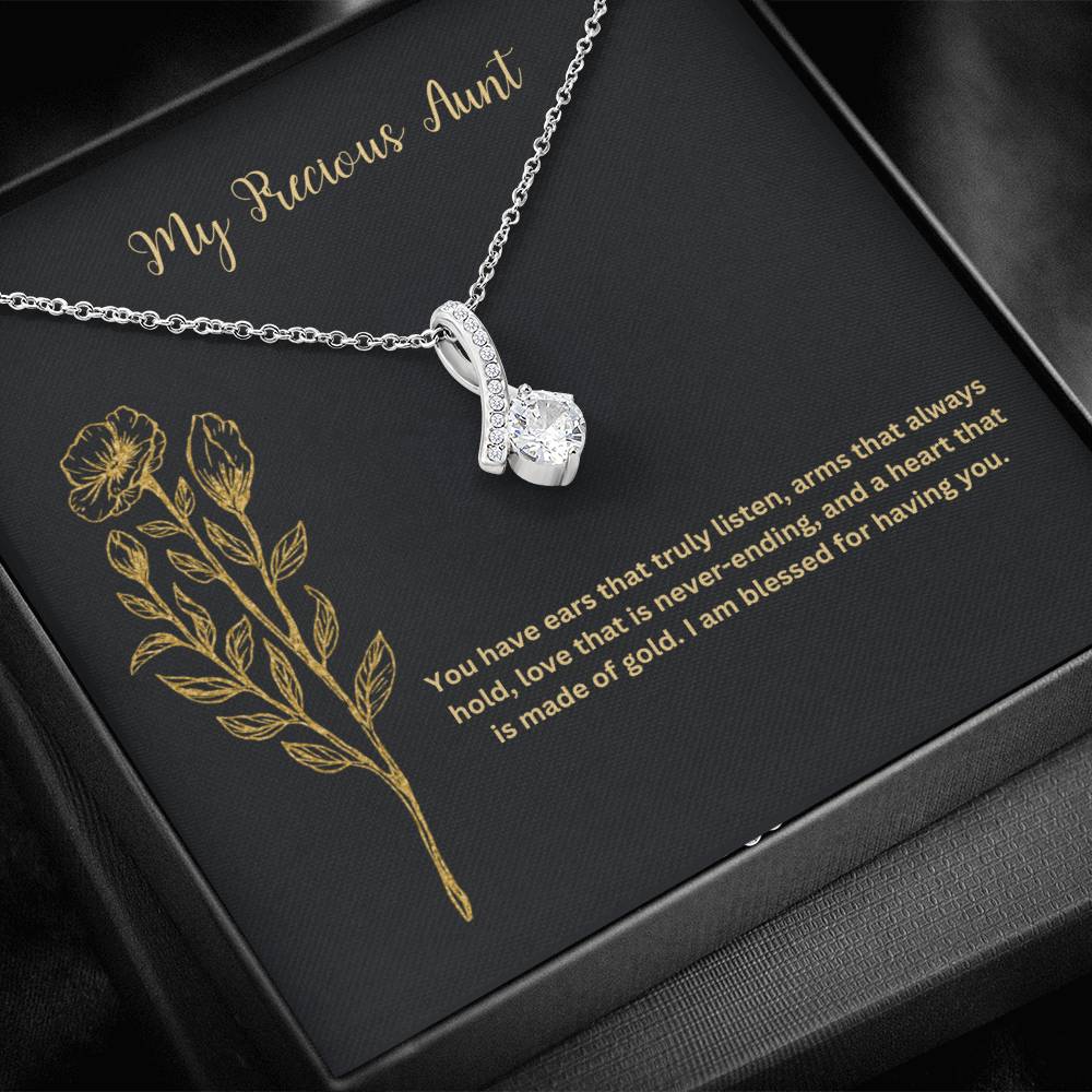 My Precious Aunt | You Have Ears That Truly Listen | Pendant Necklace