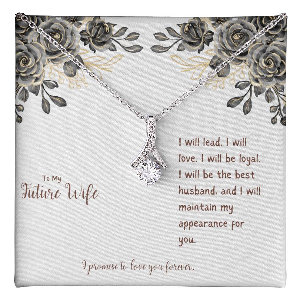 To My Future Wife | I Will Be Loyal | Gold Pendant Necklace