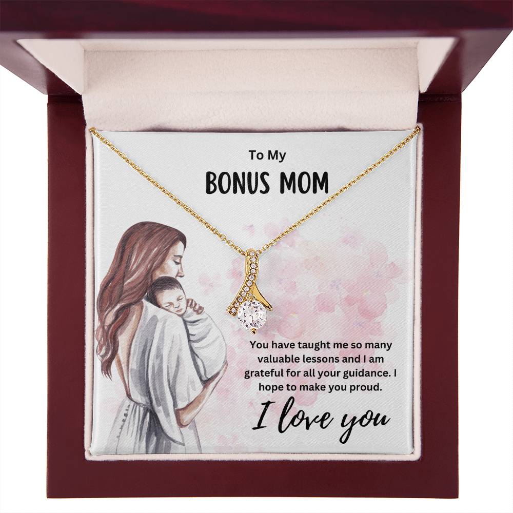 To My Bonus Mom | Happy Mother's Day | Jewelry Necklace