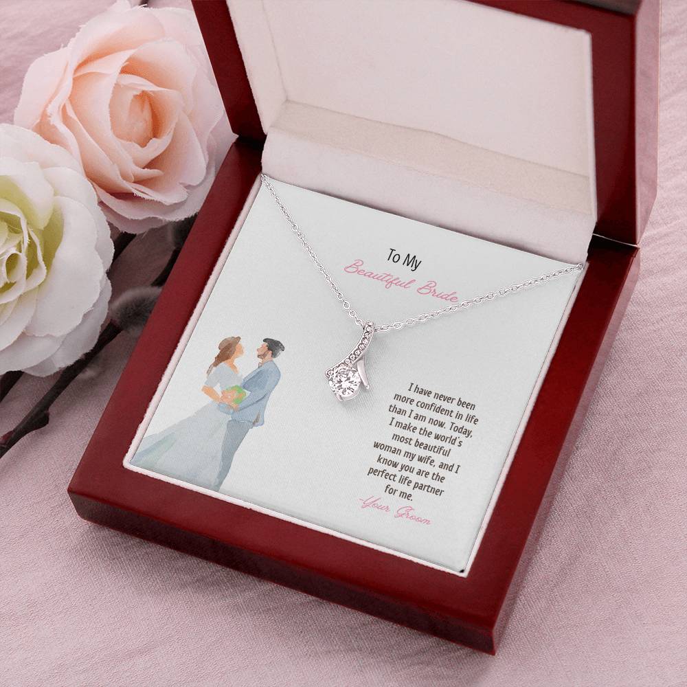 To My Beautiful Bride | I Know You Are The Perfect Life Partner | Pendant Necklace