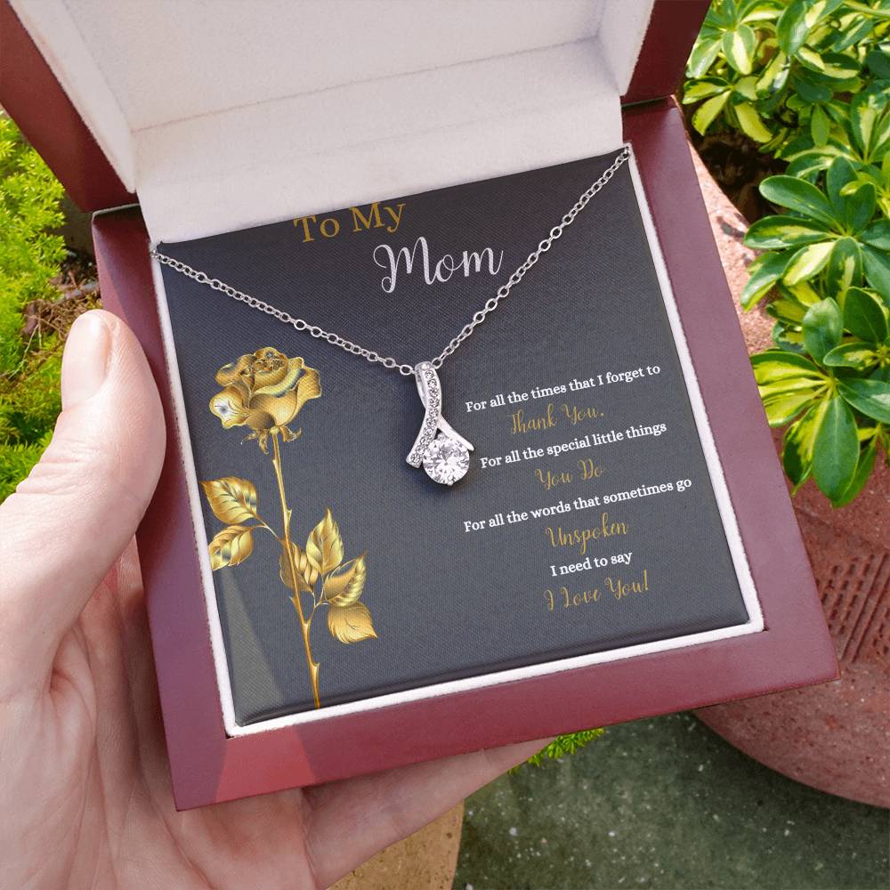 To My Mom | I Love You | Jewelry Necklace