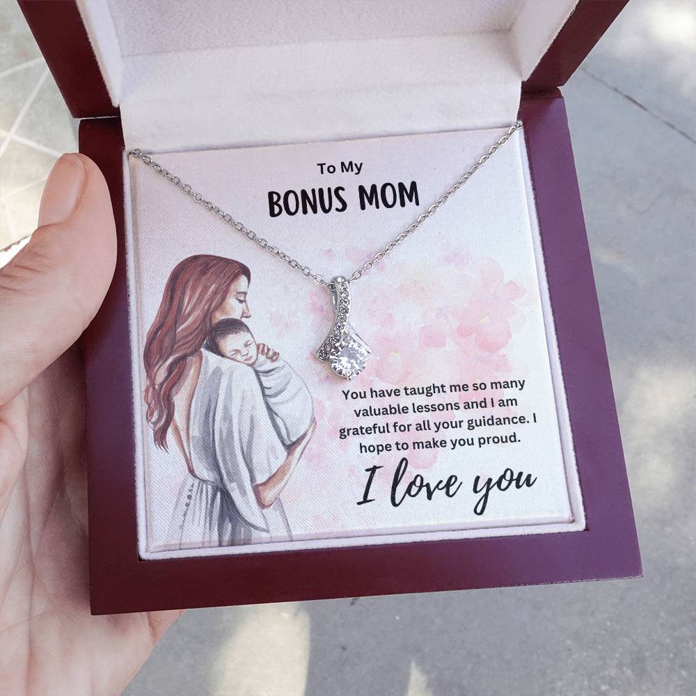 To My Bonus Mom | Happy Mother's Day | Jewelry Necklace