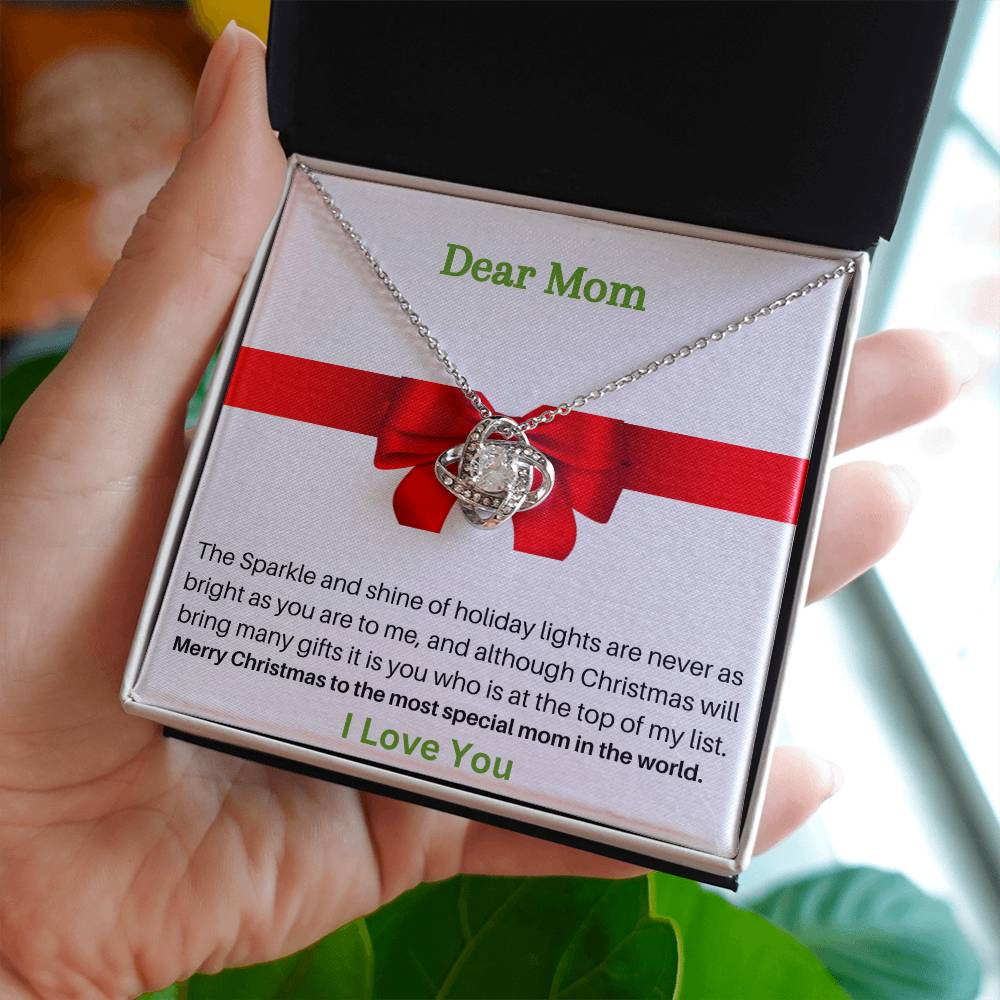 Dear Mom | Merry Christmas | Jewelry Necklace