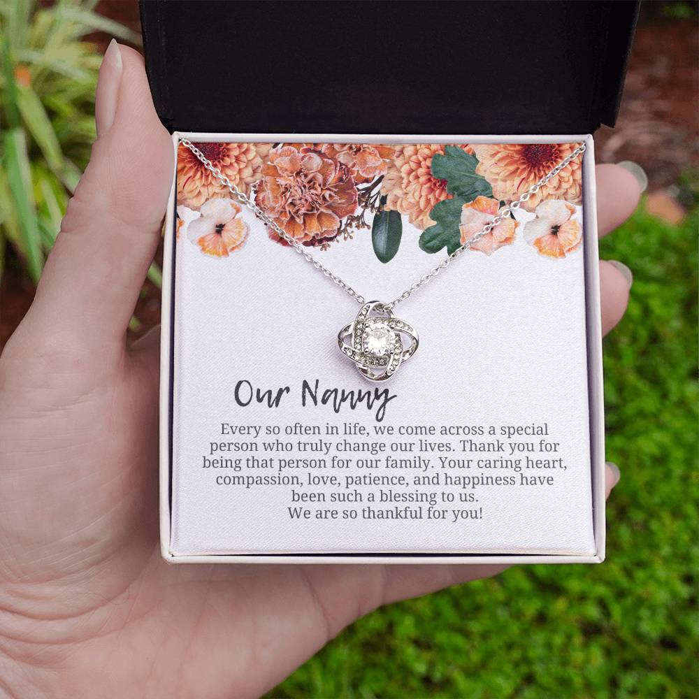 Our Nanny | We Are Thankful For You | Professional Necklace Gift