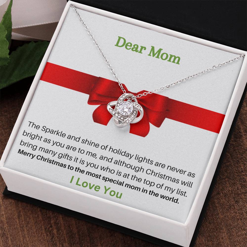 Dear Mom | Merry Christmas | Jewelry Necklace