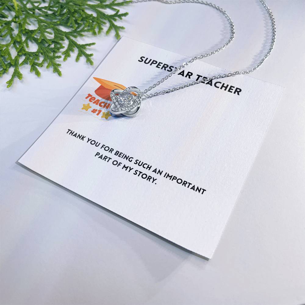 Superstar Teacher | Thank You | Pendant Necklace