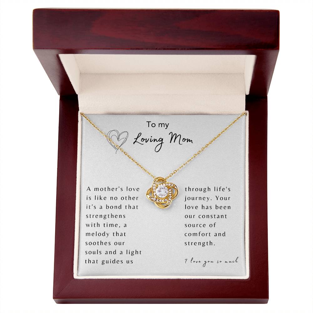 To My Loving Mom | A Mother's Love | Jewelry Necklace