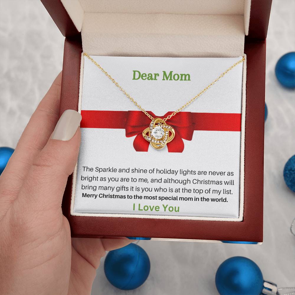 Dear Mom | Merry Christmas | Jewelry Necklace