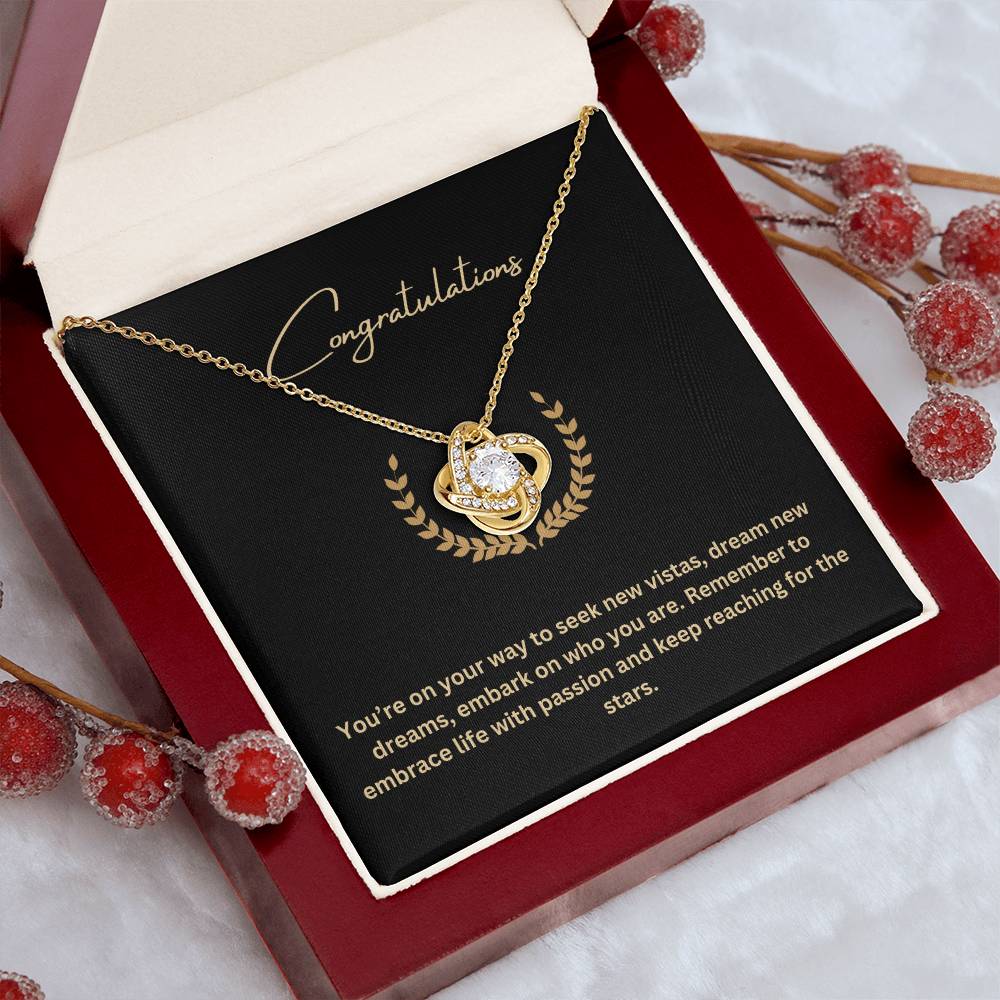 Congratulations | Pendant Necklace Graduation Gift