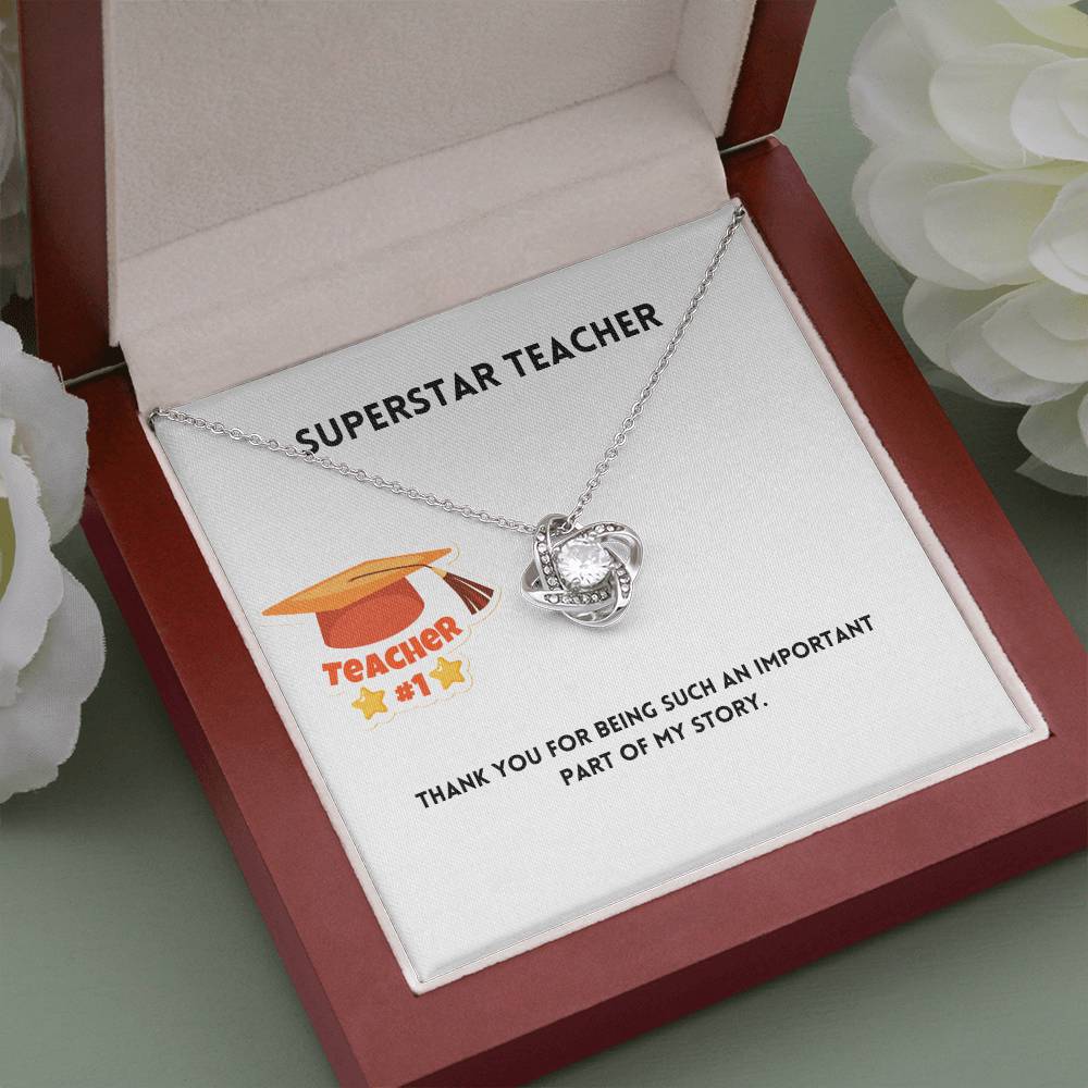 Superstar Teacher | Thank You | Pendant Necklace