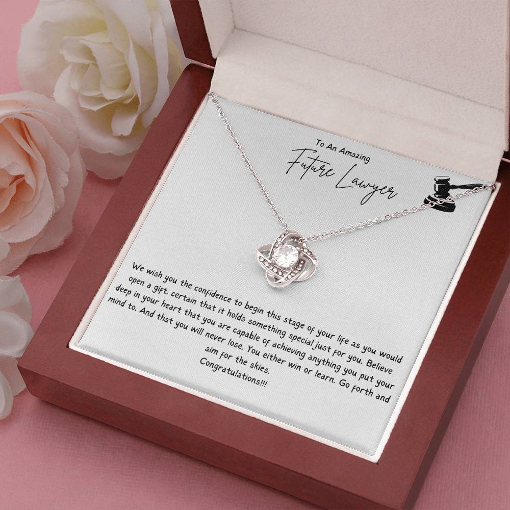 To An Amazing Future Lawyer | We Wish You The Confidence To Begin This Stage Of Your Life | Professional Pendant Necklace