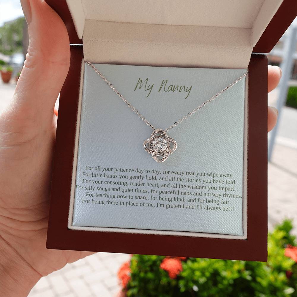 My Nanny | I Am Grateful And I'll Always Be | Professional Pendant Necklace