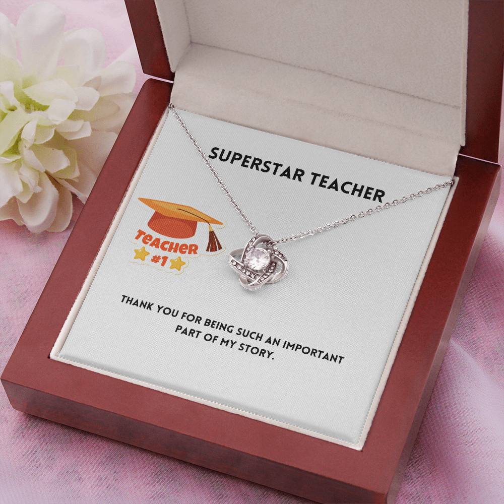 Superstar Teacher | Thank You | Pendant Necklace