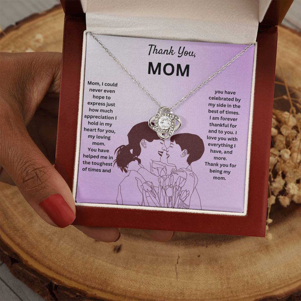 Thank You Mom | Thank You For Being My Mom | Pendant Necklace