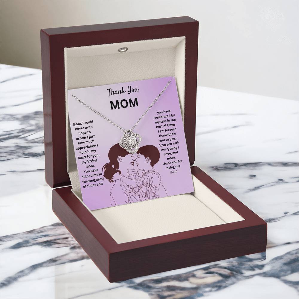 Thank You Mom | Thank You For Being My Mom | Pendant Necklace