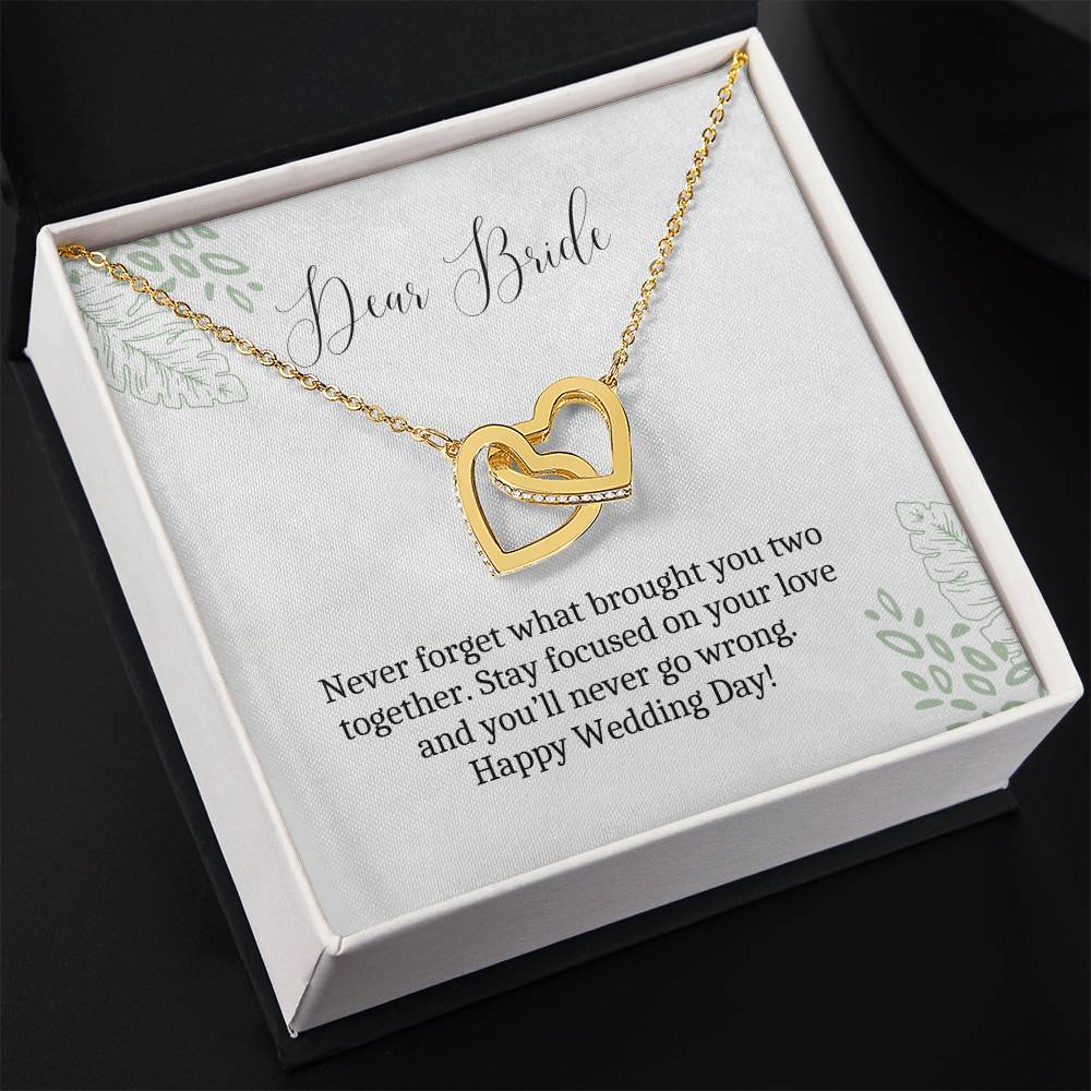 Dear Bride | Stay Focused On Your Love | Heart Pendant Necklace