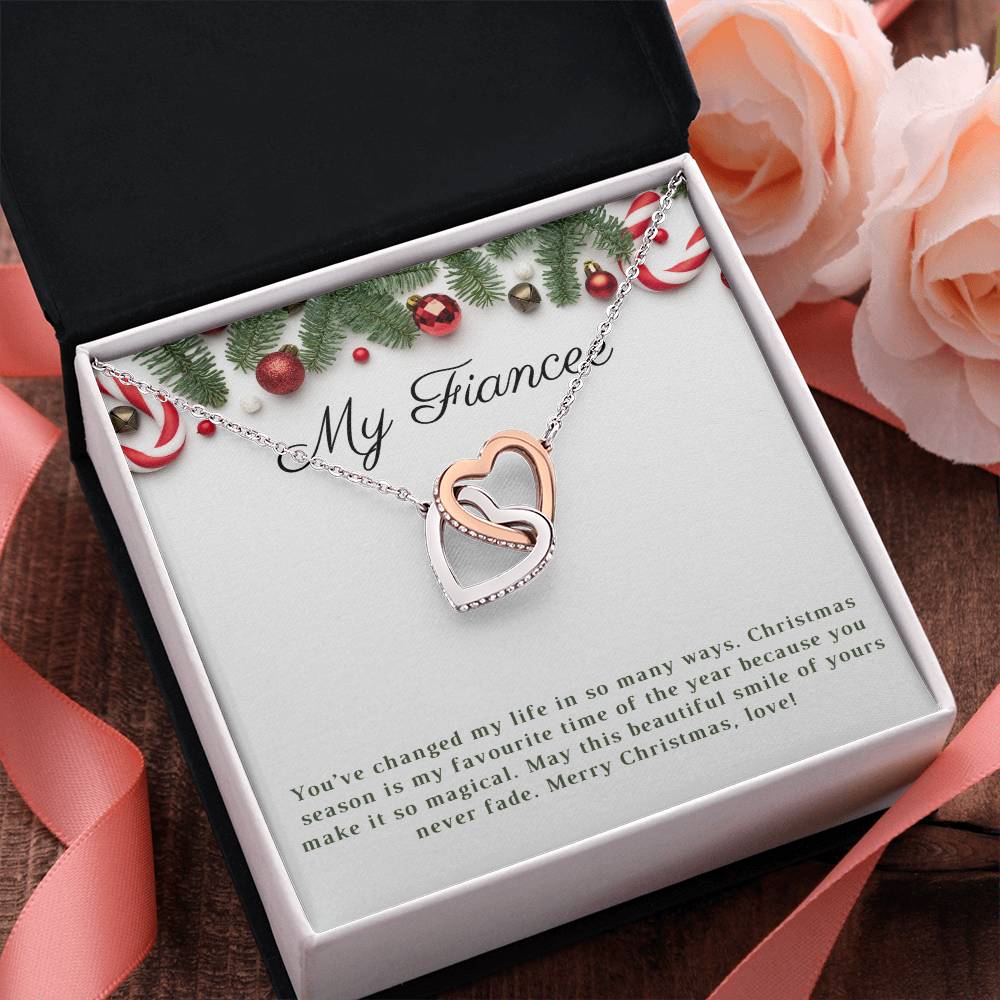 My Fiancee | Merry Christmas | Love Pendant Necklace