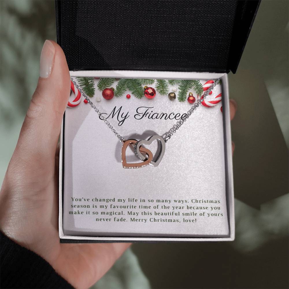 My Fiancee | Merry Christmas | Love Pendant Necklace