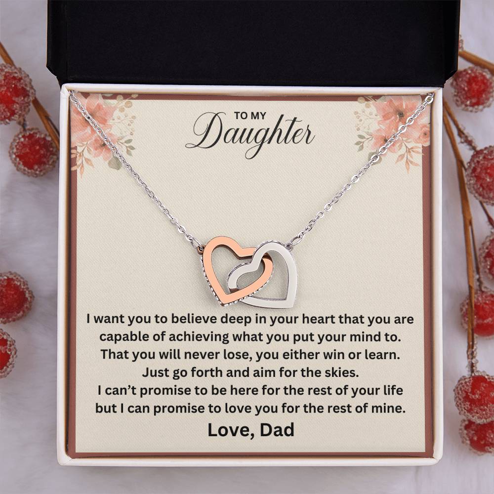 To My Daughter | You Will Never Lose | Pendant Necklace