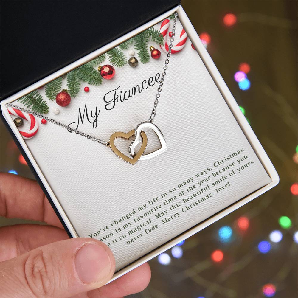 My Fiancee | Merry Christmas | Love Pendant Necklace