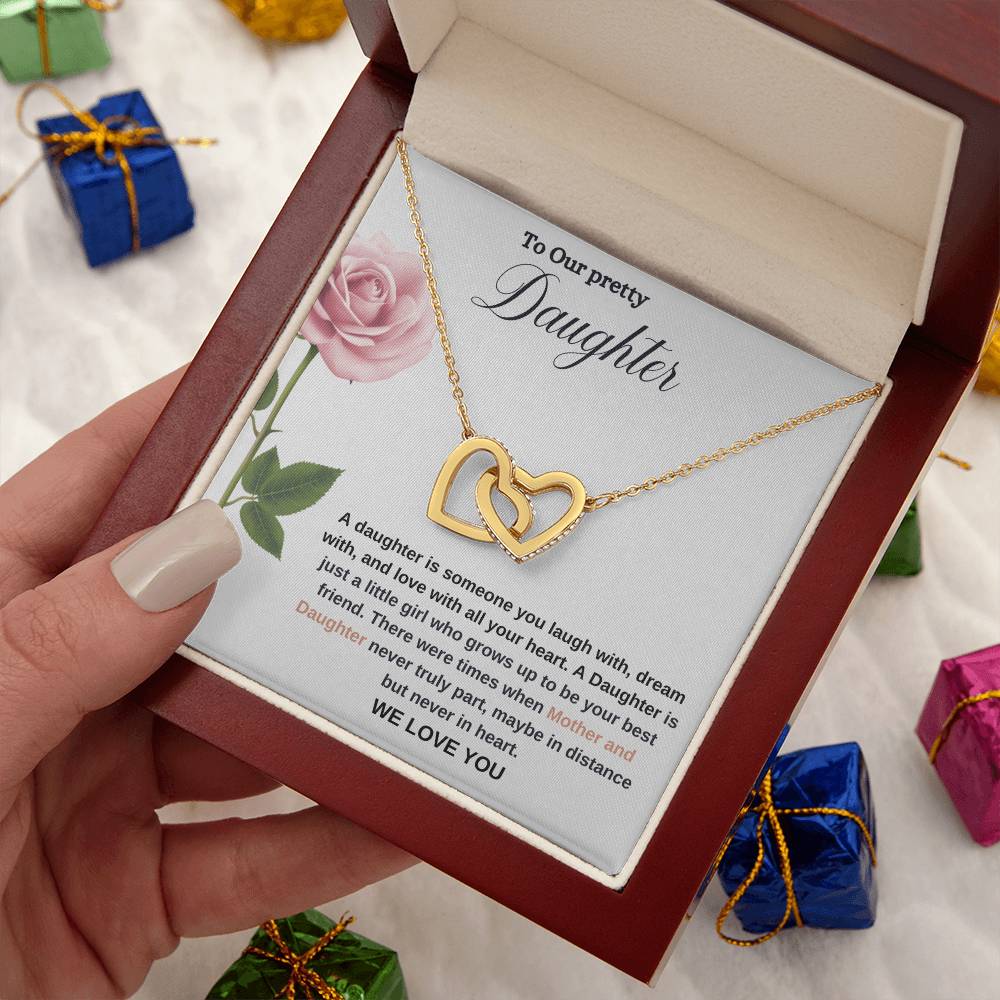 To Our Pretty Daughter | We Love You | Love Pendant Necklace