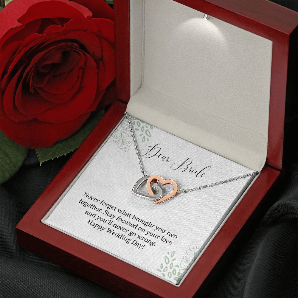 Dear Bride | Stay Focused On Your Love | Heart Pendant Necklace