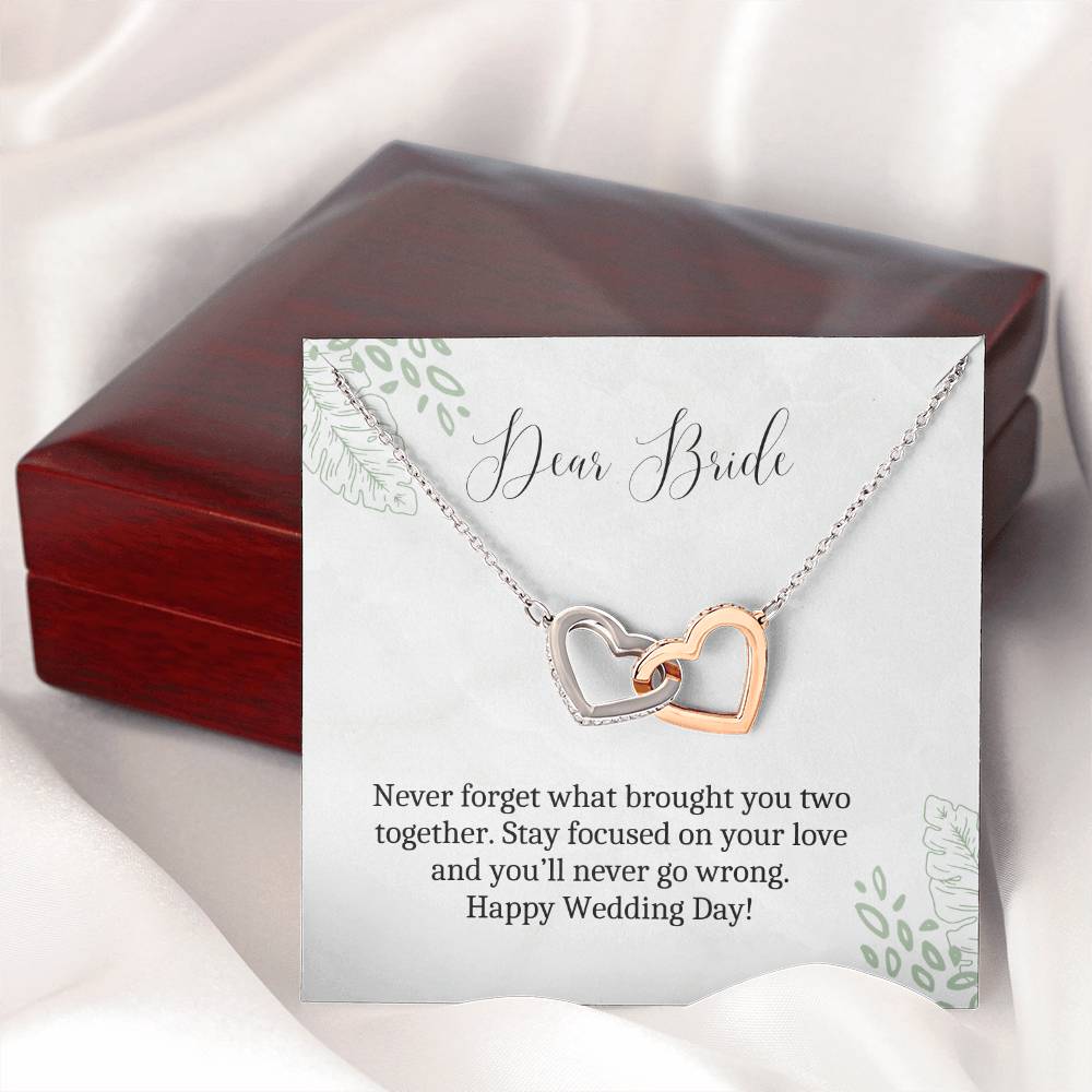 Dear Bride | Stay Focused On Your Love | Heart Pendant Necklace