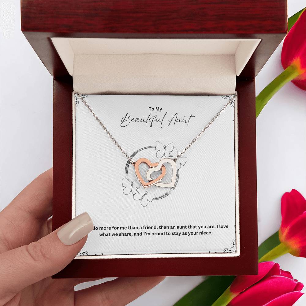 To My Beautiful Aunt | You Do More For Me Than A Friend | Love Pendant Necklace