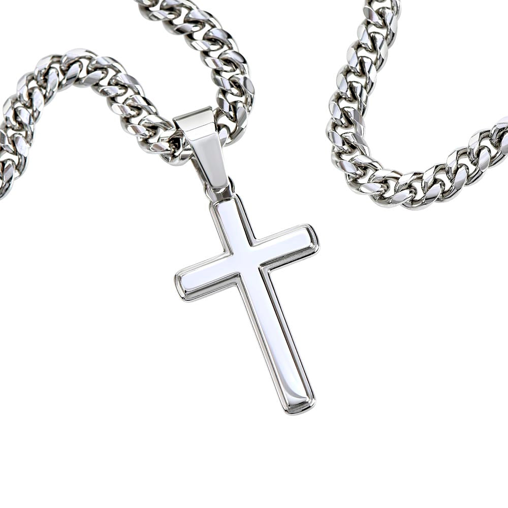 To My Son | You Are My Pride And Joy |  Cross Cuban Necklace