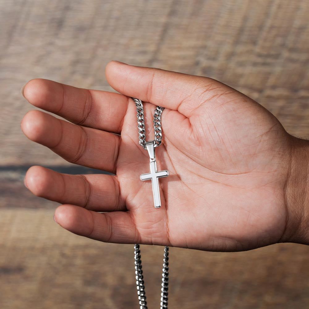 To My Dad | I Am Blessed To Have You | Cuban Cross Necklace