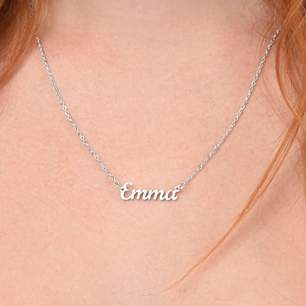 Happy Birthday | No One Deserves It More Than You | Name Necklace