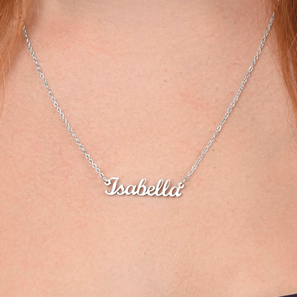 To My Bonus Mom | I Am Grateful To Have You | Custom Name Necklace